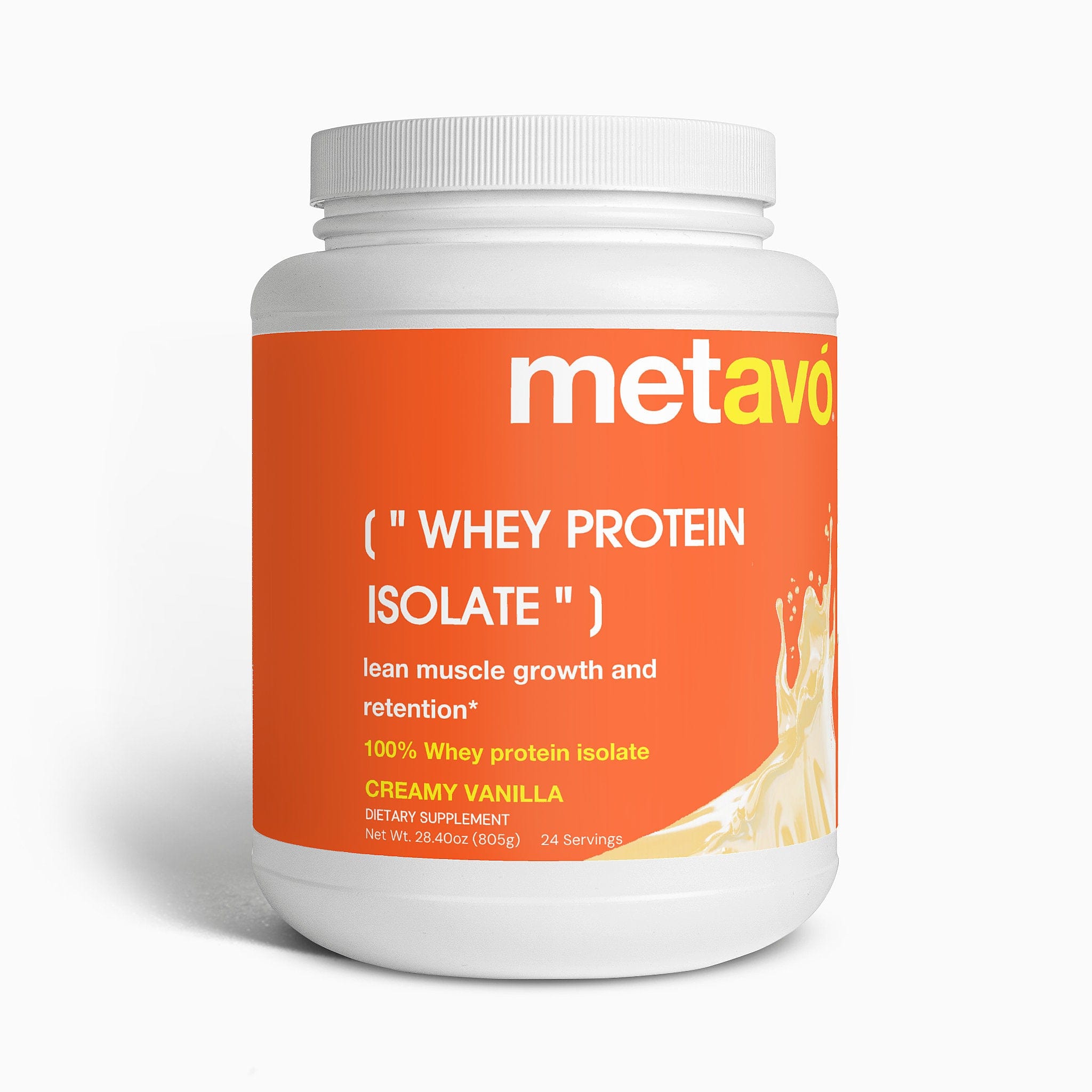 Metavo.com Proteins & Blends Advanced 100% Whey Protein Isolate (Vanilla)