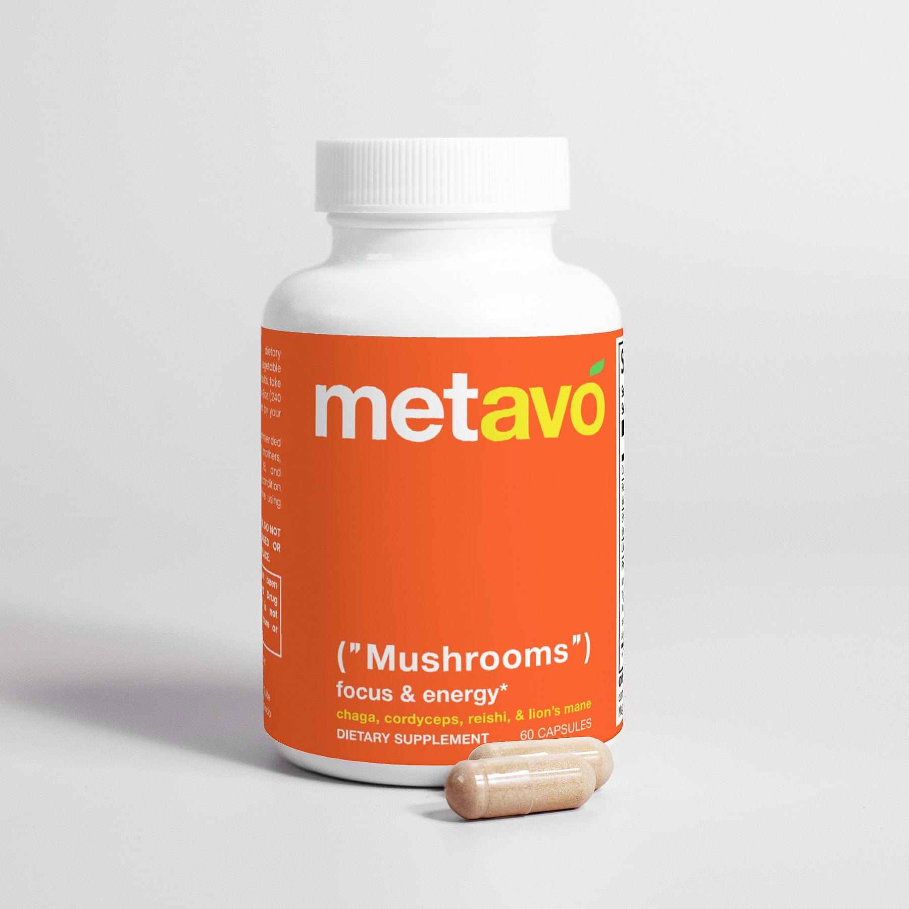Supliful Natural Extracts Mega Mushrooms Lion's Mane | Chaga | Cordyceps | Reishi | 30 Serve