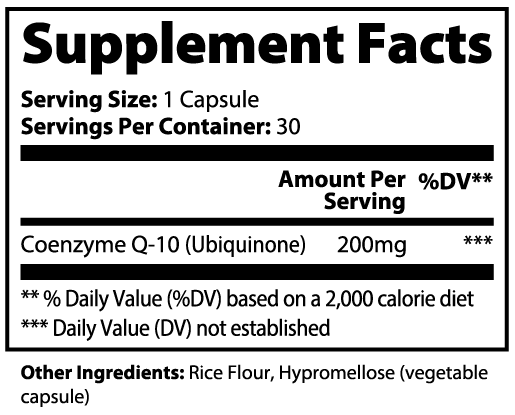 Supliful Specialty Supplements Ultimate CoQ10 200mg | 30 Serve